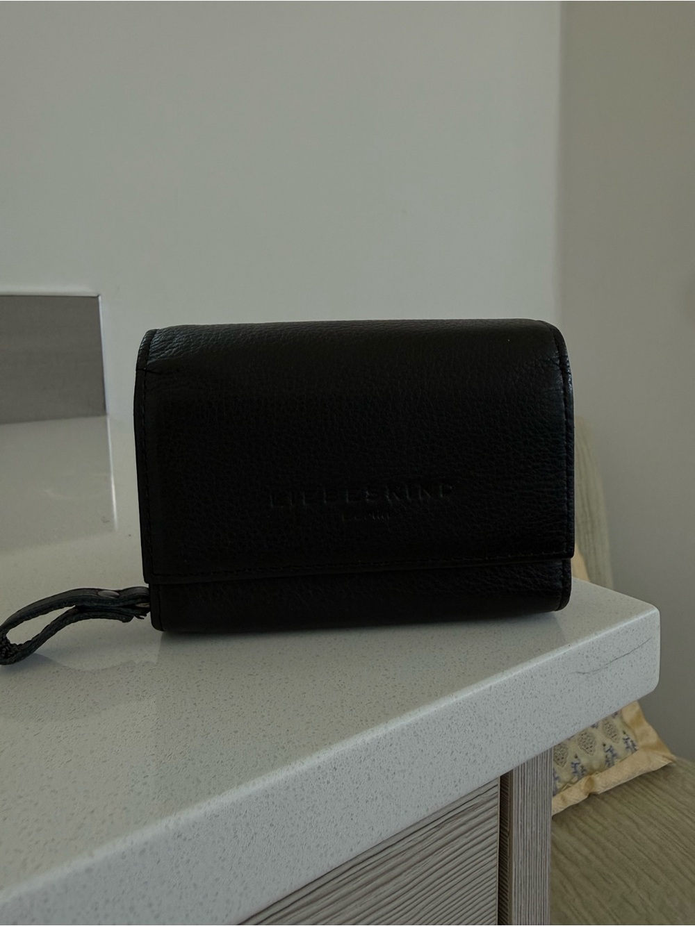 Liebeskind Leather Wristlet Wallet - Black